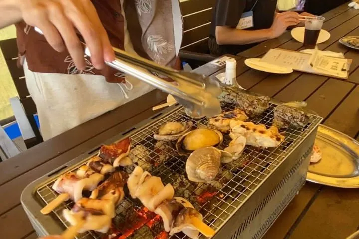 BBQの様子